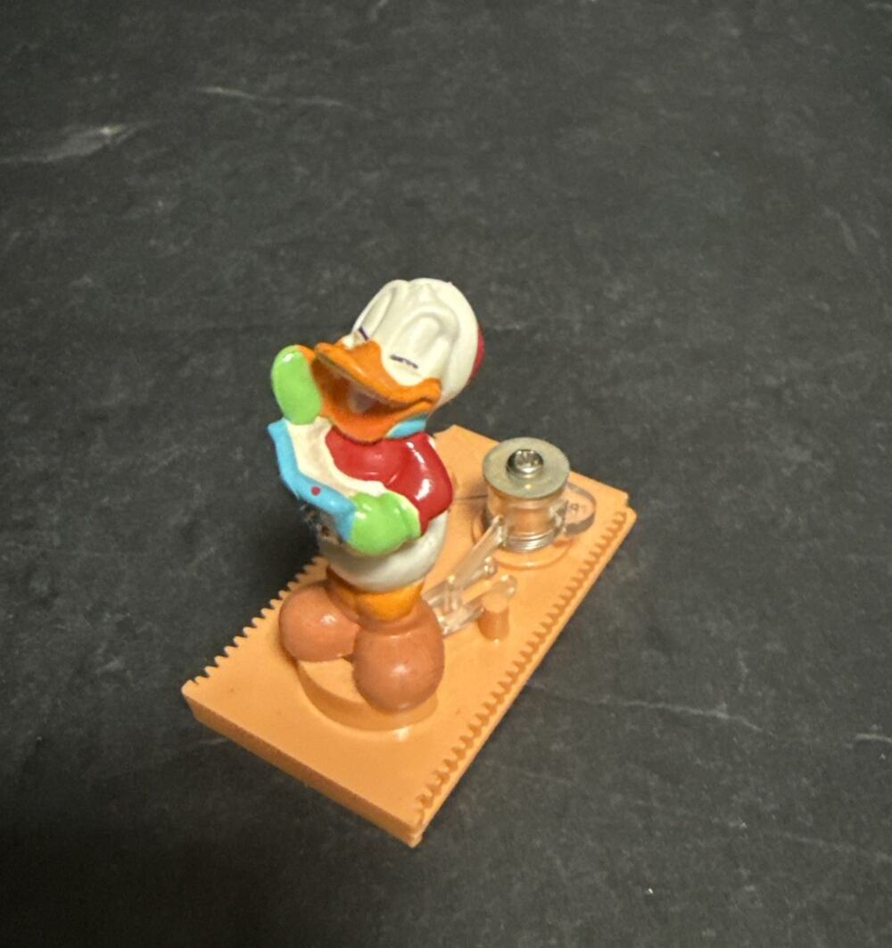 Mr. Christmas Mickey's Clock Shop Replacement Donald Figure ONLY Part Piece 1993